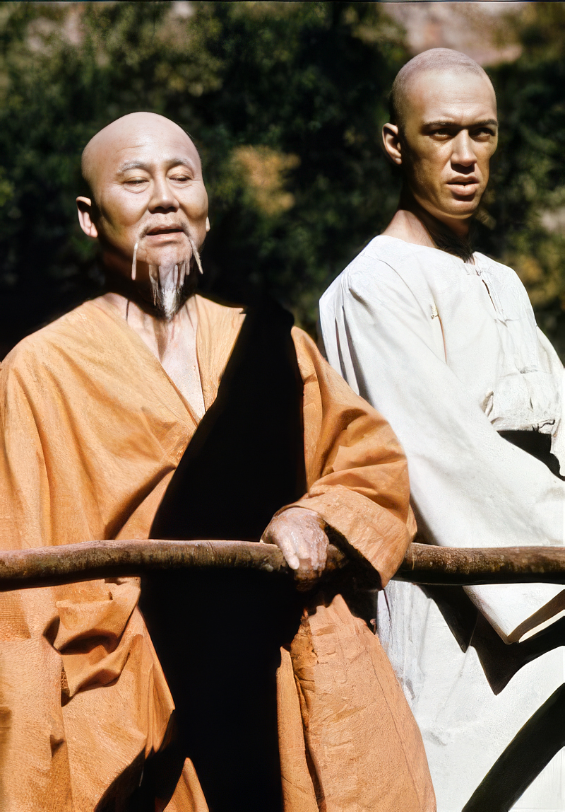 Master Po and Kwai Chang Caine from the Kung Fu TV series.